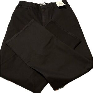 Madewell The Perfect Vintage Wide Leg Jeans 31T Black - New